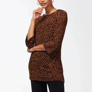 Chico’s Travelers Diamond Print Tunic